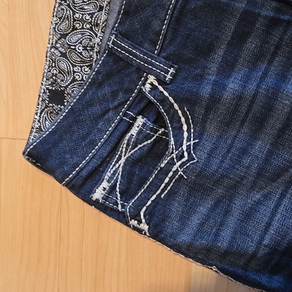 Ariat R.E.A.L. Mid Rise Stretch Entwined Boot Cut Jeans 34R - Picture 12 of 16